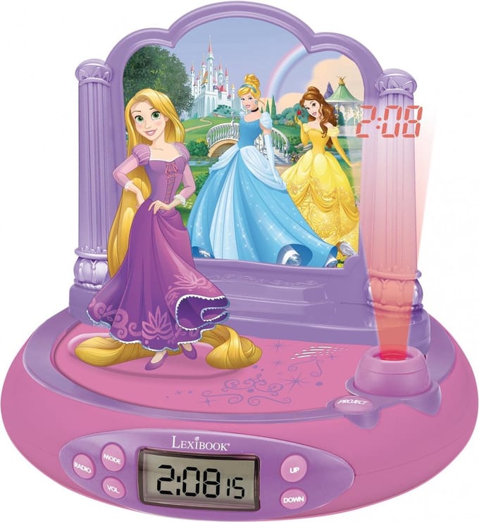Disney prinses Rapunzel Projectorklok met Magische Geluiden