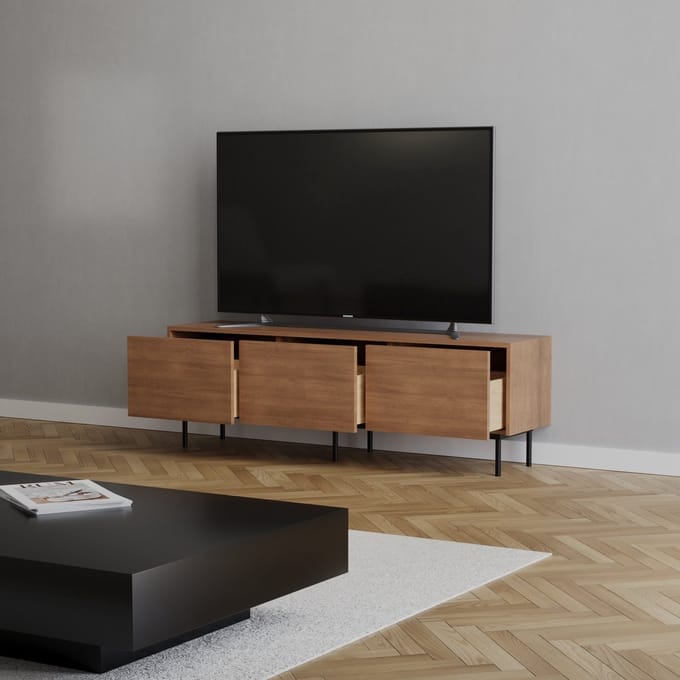 Bronx71® Tv-meubel Thomas rustiek eiken 150 cm