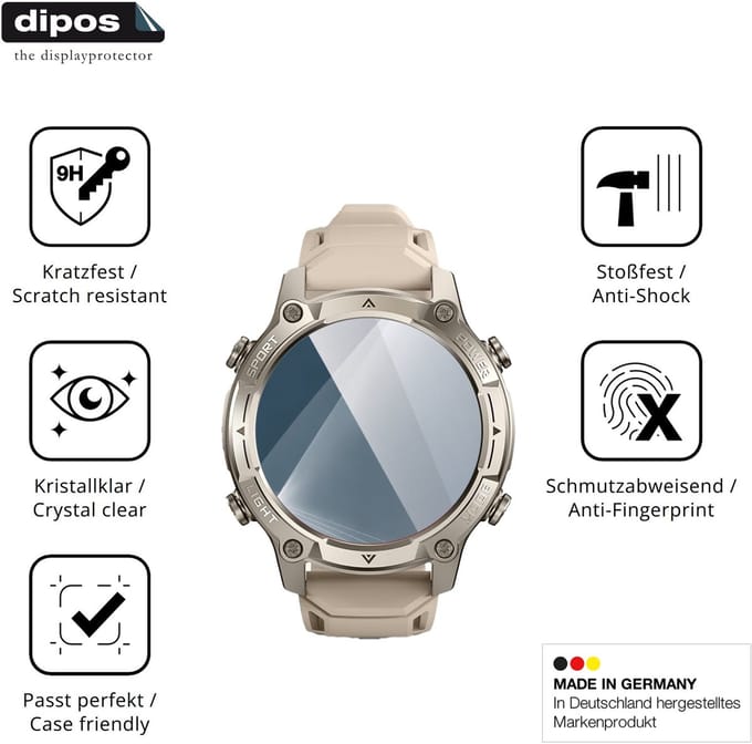dipos – 2x Pantserfolie geschikt voor SOUYIE KW350C | 9H Screenprotector