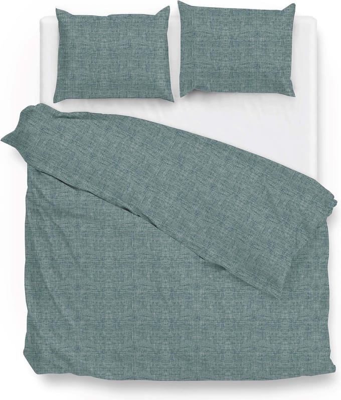 ZoHome Lino Dekbedovertrek - Litsjumeaux - 240x200/220 cm - Emerald Green