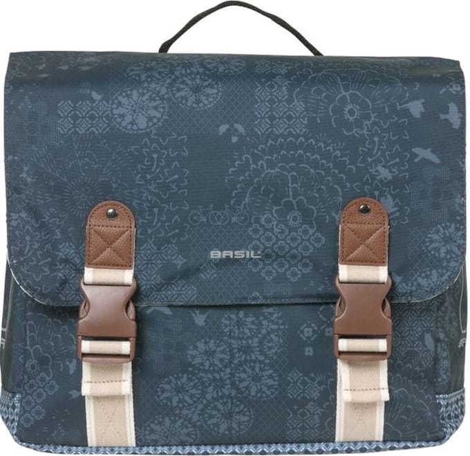 Basil Bohème Dubbele fietstas MIK - Blauw - 35 Liter