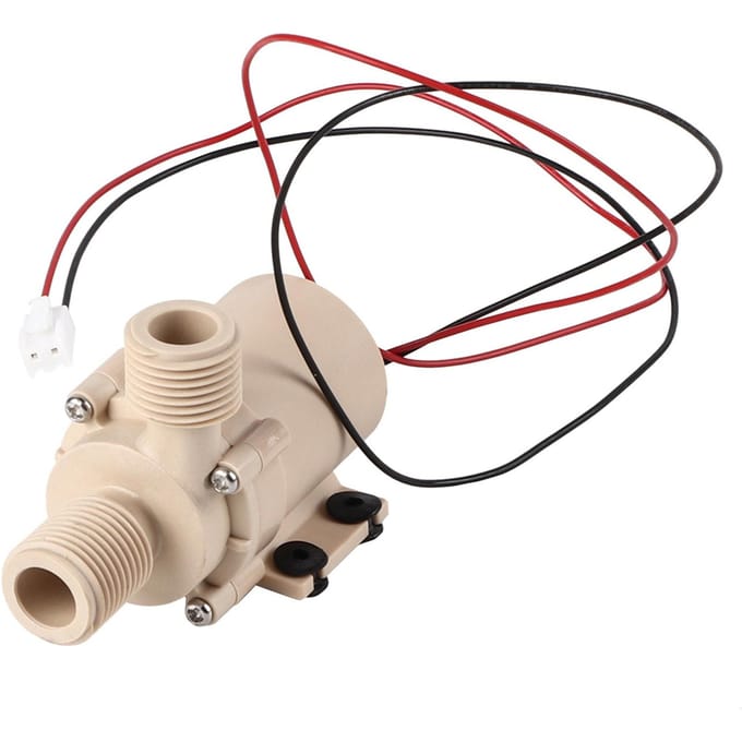 Pompe de circulation d'eau solaire silencieuse avec moteur sans balais Pompe submersible pour eau chaude DC 12 V noir