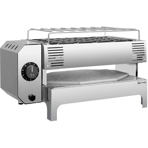 GGM Gastro Elektro Speed Pizzaofen - 1x 28cm - Manuell Zilver