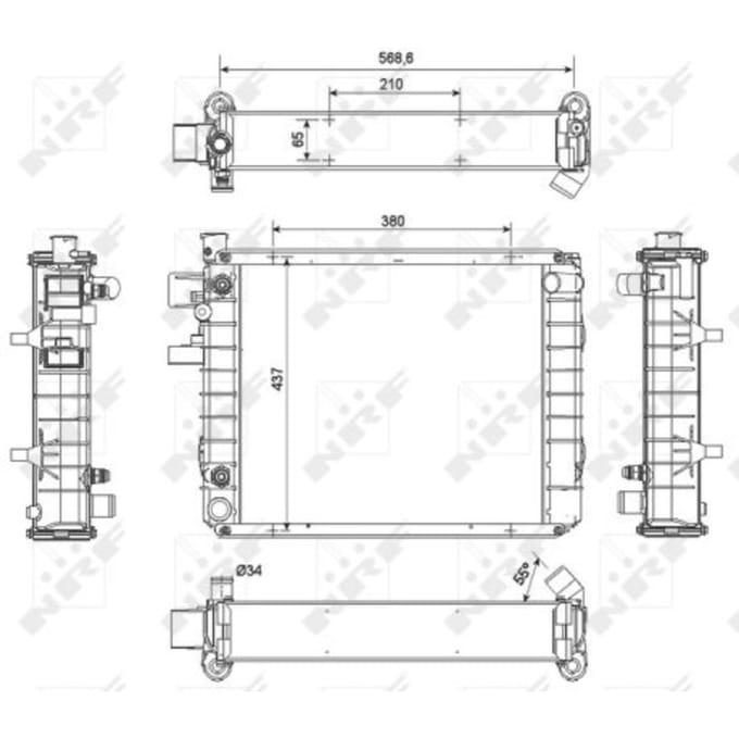 Radiator, motorkoeling NRF 52299
