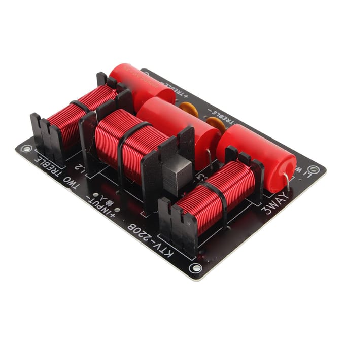 3-weg Crossover Filter Professionele PCB Treble Bass Geluidsfrequentieverdeler voor KTV Luidsprekers 250W red