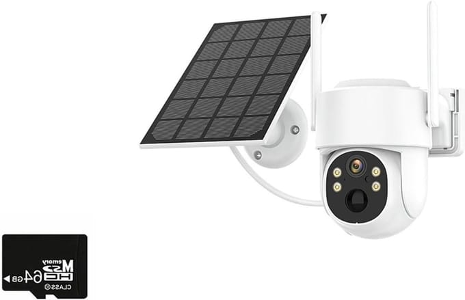 Beveiligingscamera Buiten - 4G IP-camera - Huis Bewaken - Zonne-energie Oplaadbaar - 2K 4MP HD - Wit