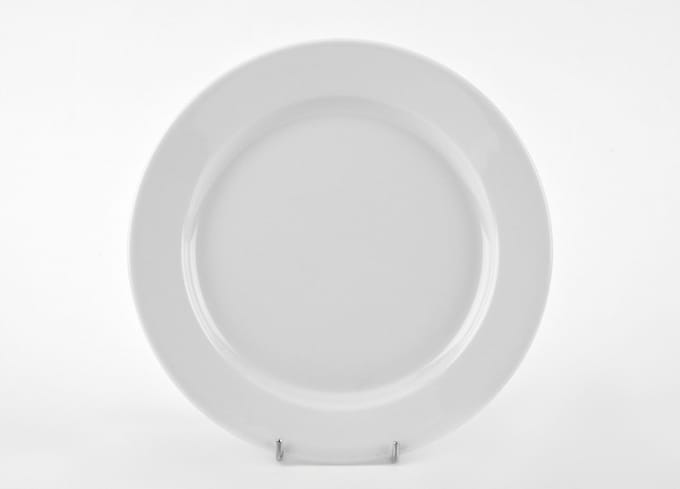 Lubiana Kaszub2 Plat bordeaux 21cm Porselein