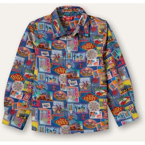 Oilily Bas Blouse- maat116/6yr Ultramarine