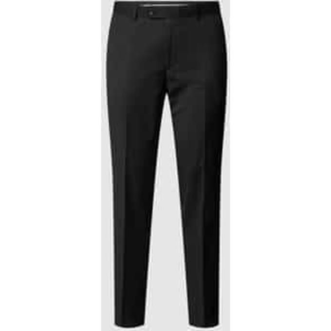 Straight fit pantalon van scheerwol, model 'STEVE'