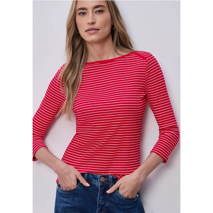 Gestreept basic shirt
