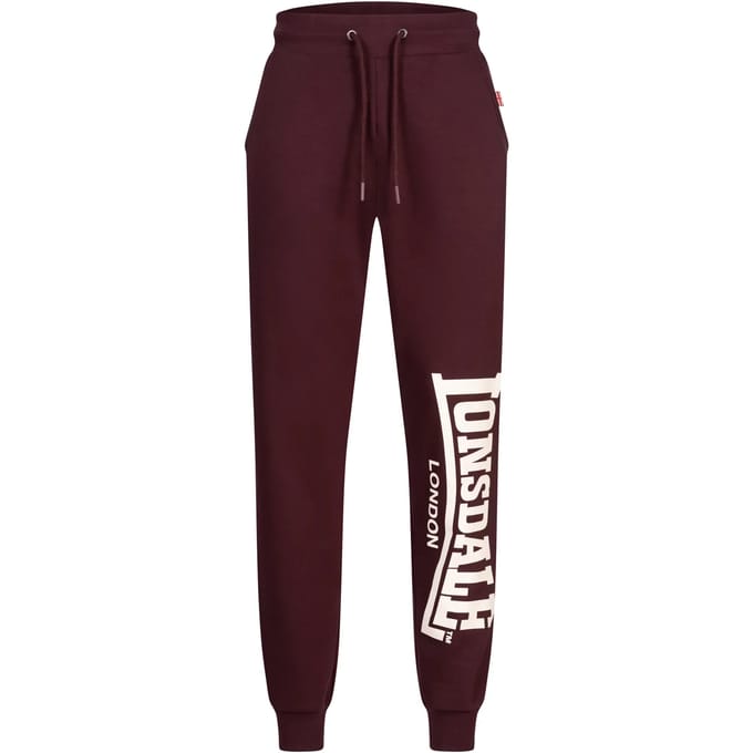 Lonsdale London Logo Large Heren Trainingsbroek - rood - M