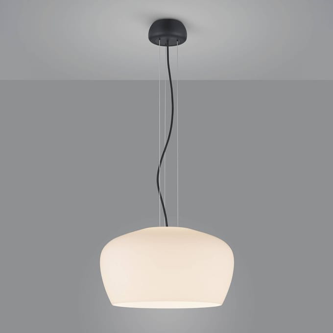 Helestra Veda hanglamp van opaalglas, wit