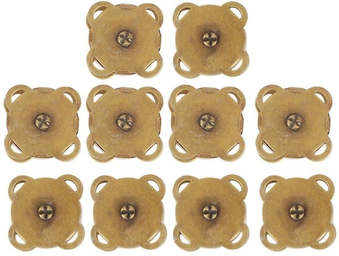 Sheens 10 Stuks 18.5mm Magneet Sluitingen voor Handtassen en DIY Projecten