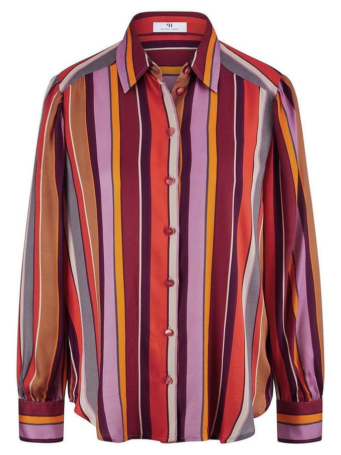 Blouse lange mouwen Van Peter Hahn multicolour