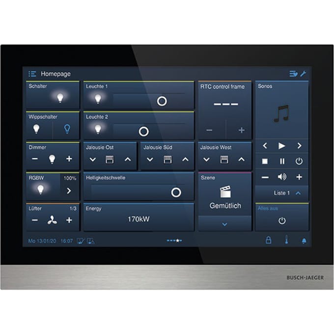 ABB Welcome IP Touch 10 Video Intercom Display Zwart - 2TMA130050B0058
