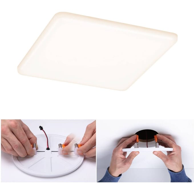 Paulmann 93061 EB Panel Veluna VariFit LED-inbouwlamp 17 W Satijn