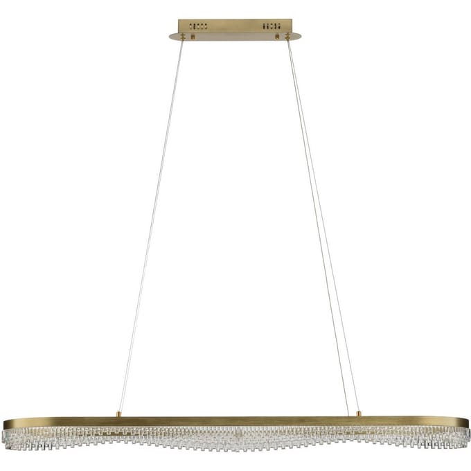 Milagro Lighting LED hanglamp Preciosa, goud, metaal, lengte 120 cm