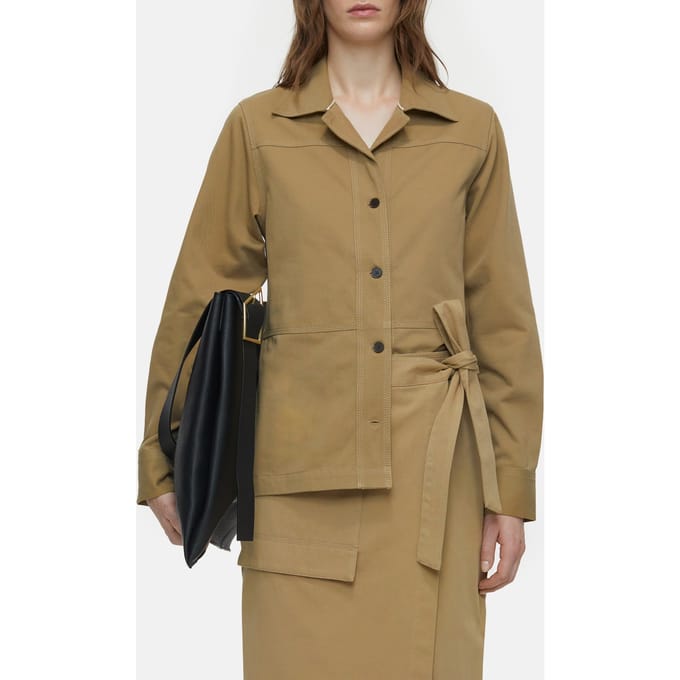 Closed Fitted Overshirt & Blouses Taupe Beige Taglia: L | Magliette intime Outlet | Donna | Nero