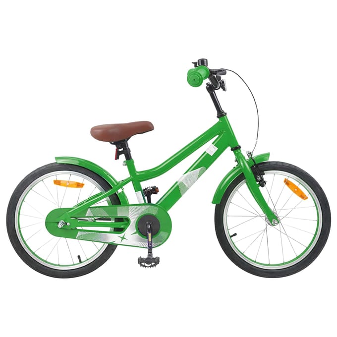 vidaXL - Kinderfiets - 18 - Inch - voor - 5-7 - jaar - oud - Groen