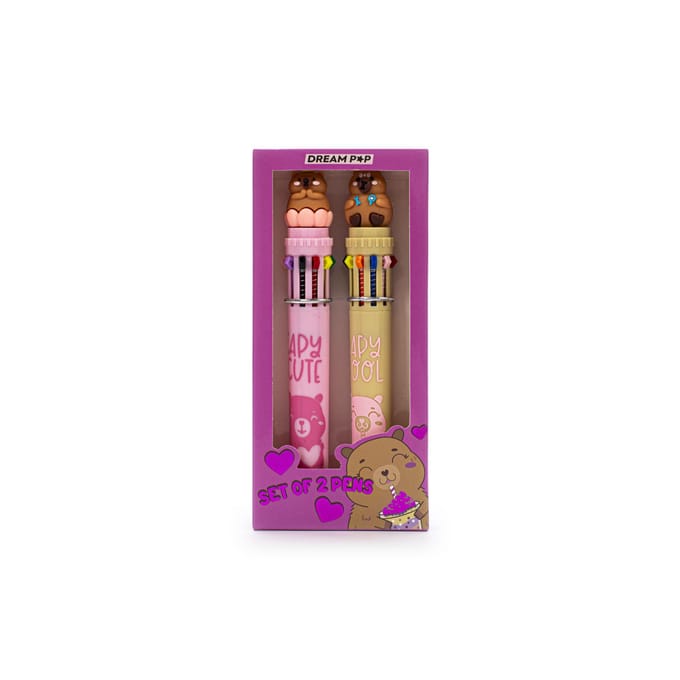 Dream Pop Set Van 2 Multicolor Pennen Capibara