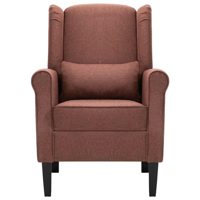 vidaXL Fauteuil stof bruin
