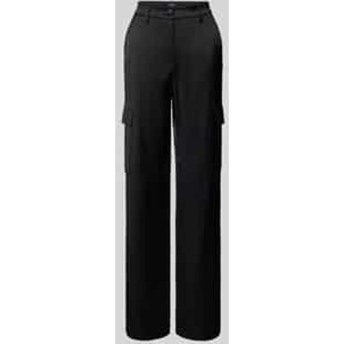Straight leg stoffen broek met cargozakken, model 'Faja'
