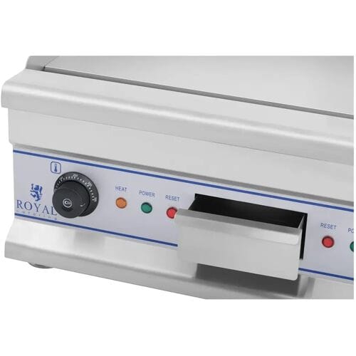 Royal Catering Elektrische bakplaat - 60 cm - glad - 2 x 3200 W 10010061