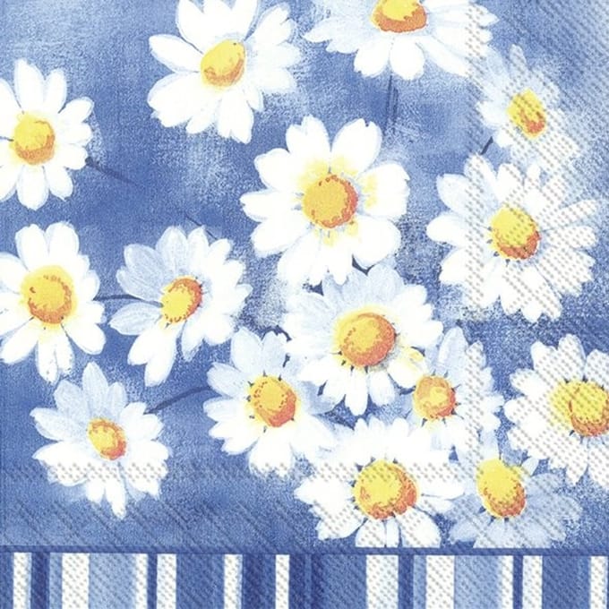 servetten AGNETHA blauw