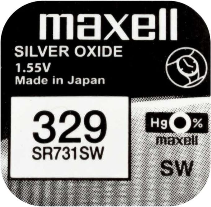 Maxell 329 SR731SW Zilver-oxide (S) Knoopcel Batterij 10 Stuks