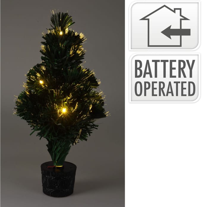 Kerstboom met Verlichting - Fiber Optic - 45 cm - Warm Wit