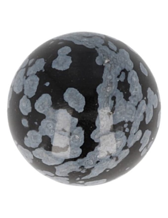Obsidiaan sneeuwvlok edelsteen bol 20 mm
