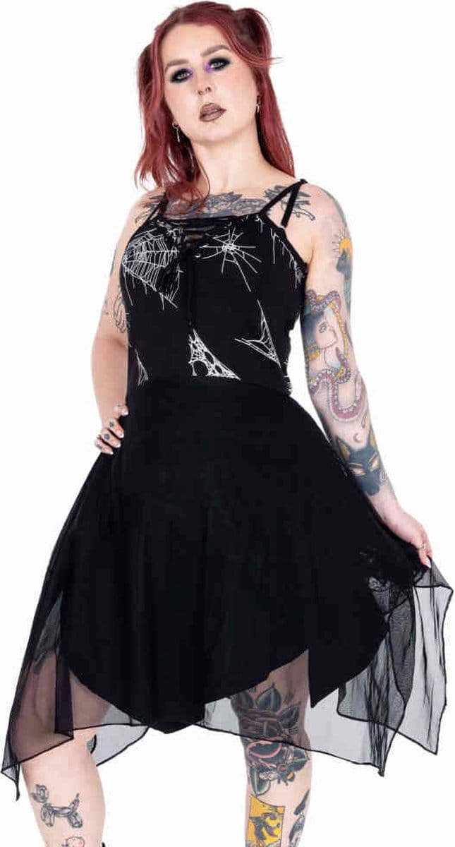 Heartless - Arhana Korte jurk - XL - Zwart