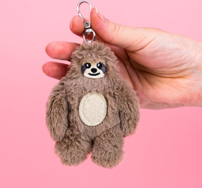 Bitten Knuffel Sleutelhanger - Luiaard