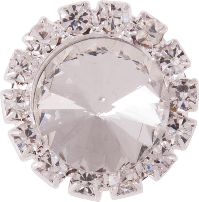 BR BR knotspiralen Crystal Rider One Size Zilver
