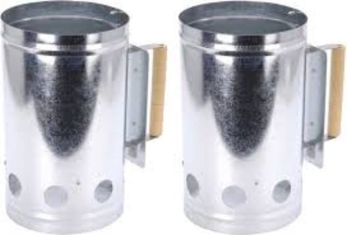 2x stuks Barbecue briketten/kolen starter - 27 x 17 cm - bbq snelstarter