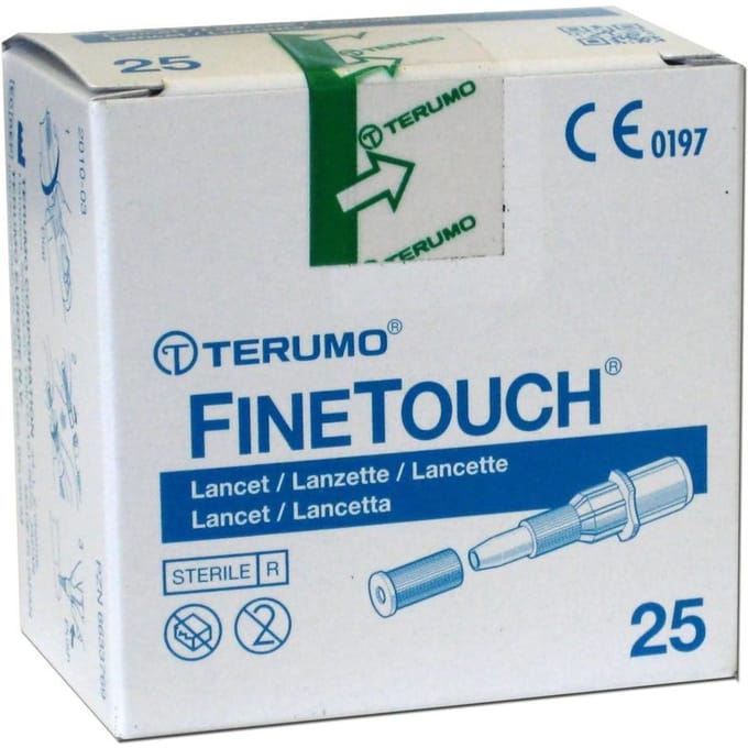 Terumo Finetouch Lancet 25 Lancetten