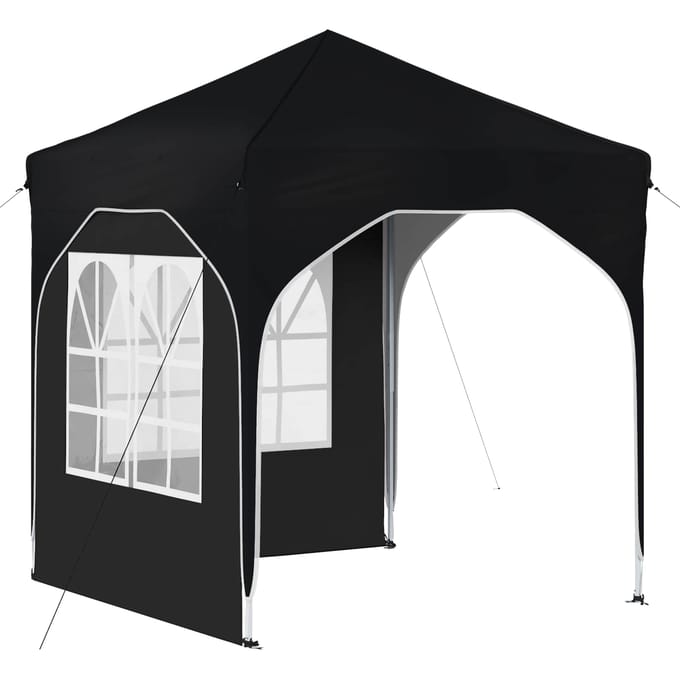 vidaXL - Pop-up - Feesttent - 192 - x - 192 - x - 245 - cm - Antraciet