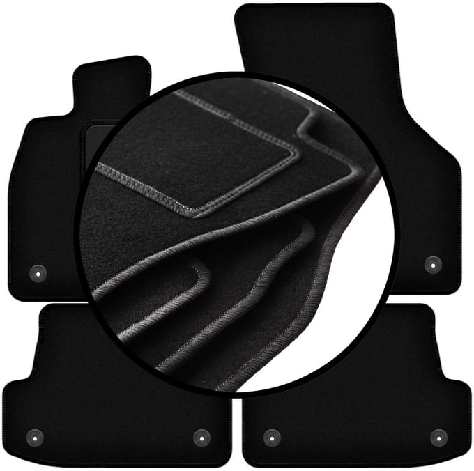 Complete set veloursmatten voor: Audi A3 8V 3-deurs, sedan, limousine, sportback (2012-)