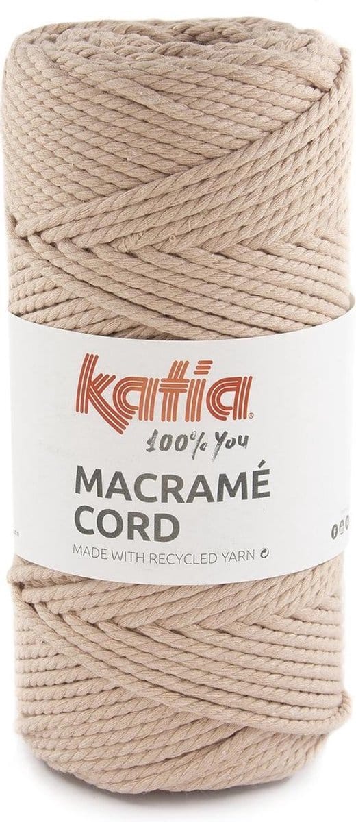 Katia Macramé Cord - 116 poederroze - Katoen Garen