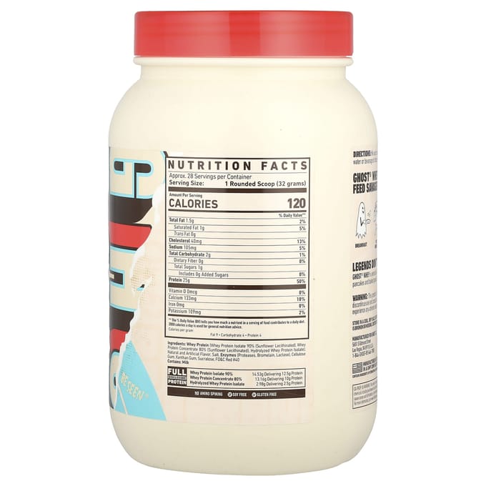 Ghost, Protéine de Whey, Lait aux Céréales Fruitées®, 2 lb (924 g)