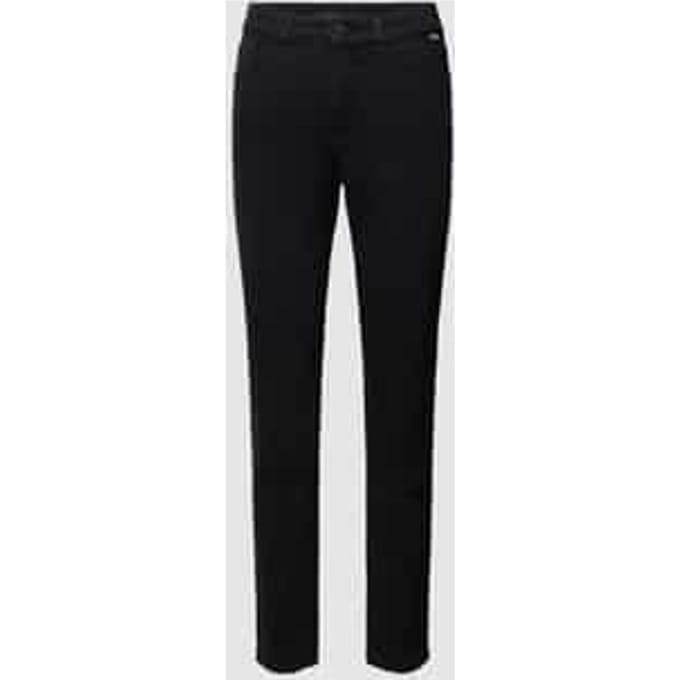 Slim fit jeans met labeldetail