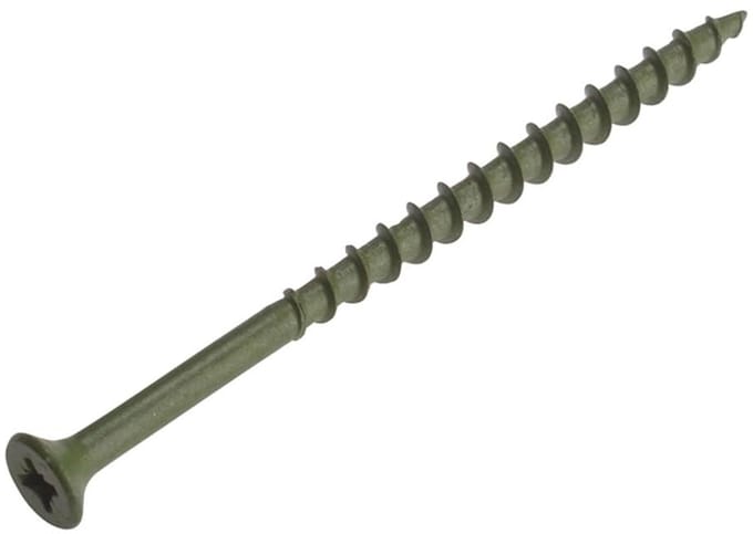 Decking Schroeven - Houtschroeven Terras - Buiten Klussen - Anti-Corrosie Groen - 4.5 x 75mm