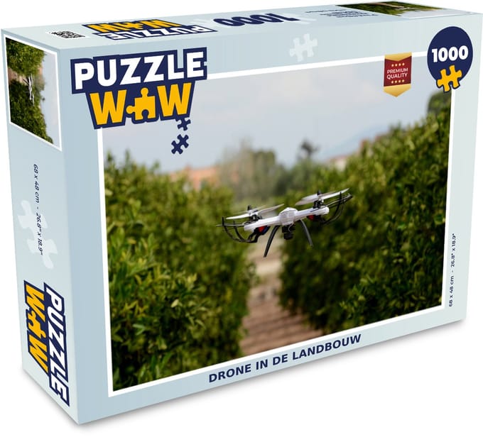 Puzzel Drone in de landbouw - Legpuzzel - Puzzel 1000 stukjes volwassenen