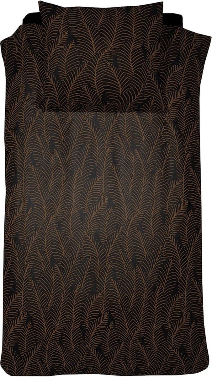 Damai Bellezza - Dekbedovertrek - Satijn - 140x200/220 cm - Zwart + 1 kussensloop 60x70