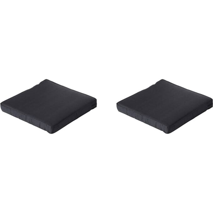 Madison - Lounge Zitkussen Basic black - Ca. 60x60 cm - Set van 2