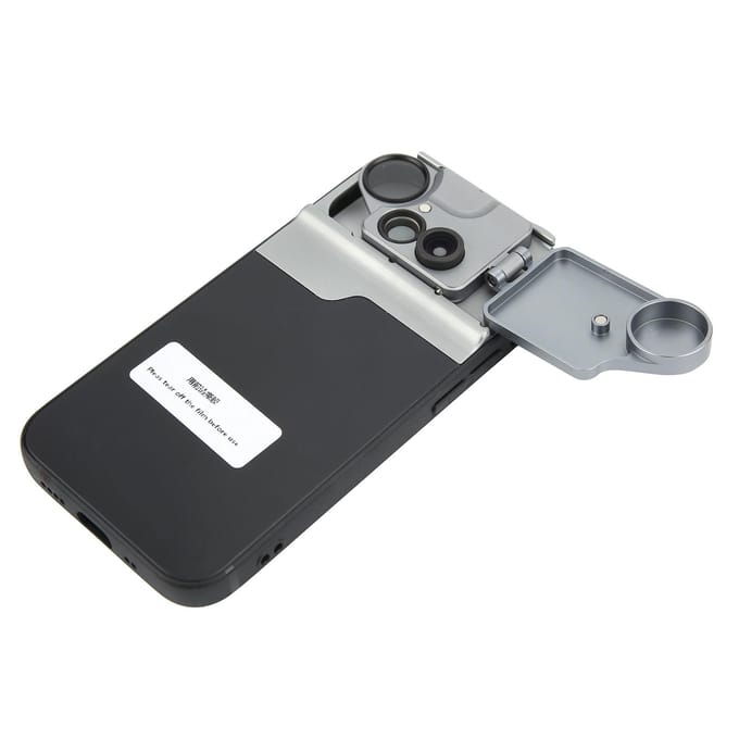 Multi-Lens Mobiele Telefoonhoesje voor iPhone 12 Mini met MacroFisheyeCPL Filterlens white