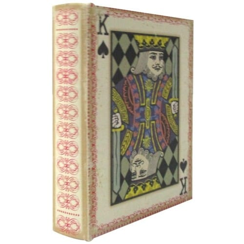 Manden en dozen Signes Grimalt Pokerkaartboekendoos