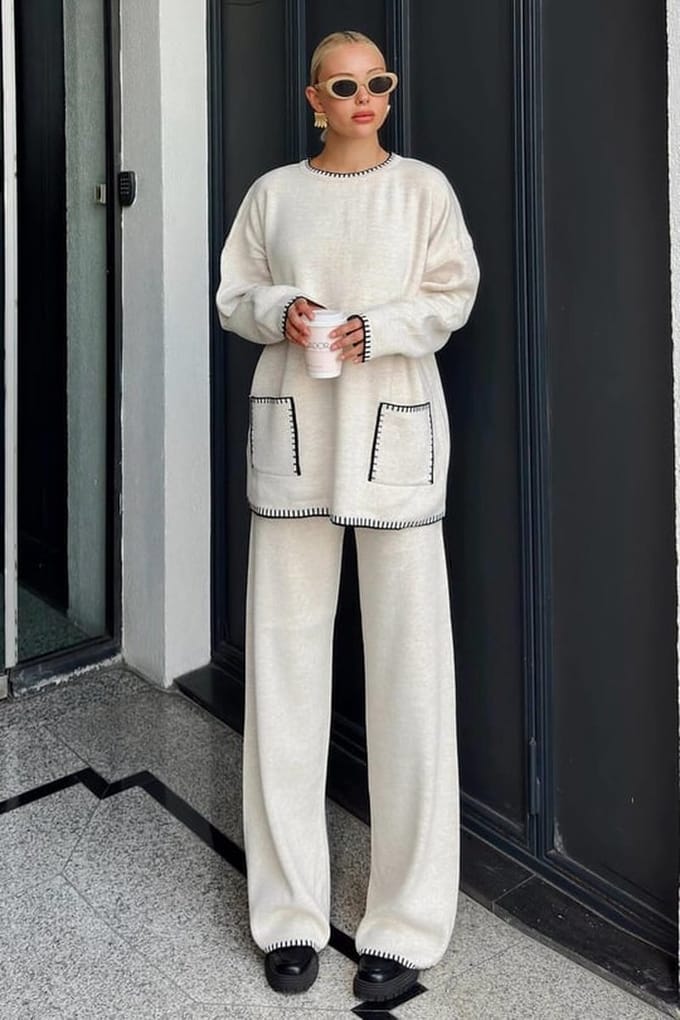 Gebreide Loungesuit Laura / One Size