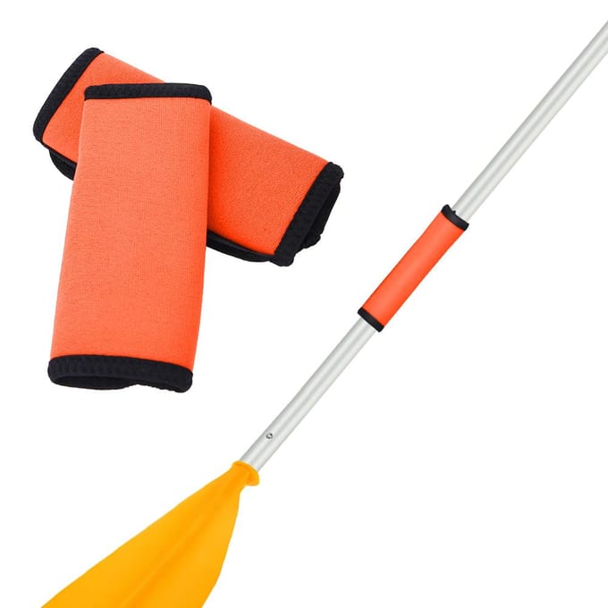 2 STUKS Neopreen Antislip Comfortabel Zacht Kajak Kano Peddel Grips Kajak Boot Accessoires(Oranje ) black