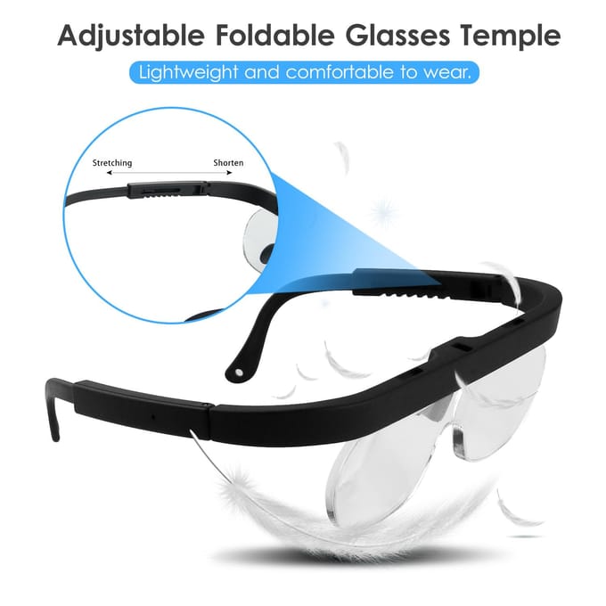 1.5/2.5/3.5X vergrootglazen vergrootglazen headset hoofdgemonteerde sieradenloep vergrootglas met zwart